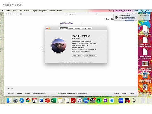 Apple Macbook / MacBook Air Early 2014 13 inç i5 sahibinden.comda