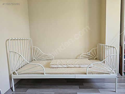 IKEA İkea Uzayan Karyola MINNEN/LURŐY beyaz 80x200 cm - Ikea Karyola ...