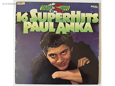 Paul Anka 16 Super Hits Plak (LP) - Müzik Plakları Alışverişte İlk