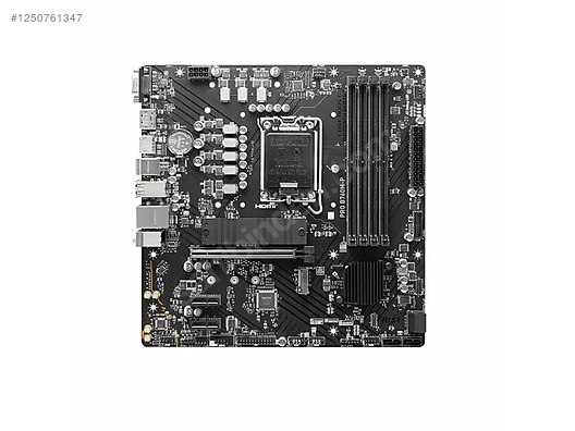 Masaüstü Bilgisayar - Anakart MSI PRO B760M-P Intel Soket 1700 DDR5 6800MHz (OC) M.2 Anakart Anakart Anakart