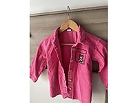 Pembe fitilli gömlek