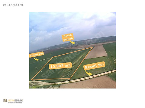 TEKİRDAĞ KAPAKLI 15.500 m² MÜSTAKİL ÇİFTYOLA CEPHE TARLA