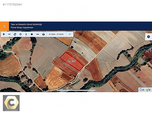 SARAY ÇAYLADA 4.330m2 TEK TAPU TARLA #1175762264
