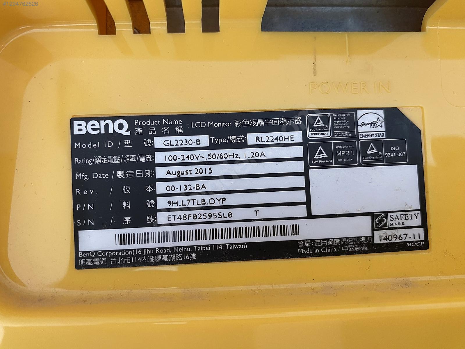 Benq Gaming Monitor 1204762626
