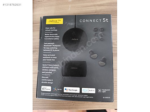 Jabra Connect 5t - Hibrit ANC / 6 Mikrofonlu / Kablosuz Şarjlı T