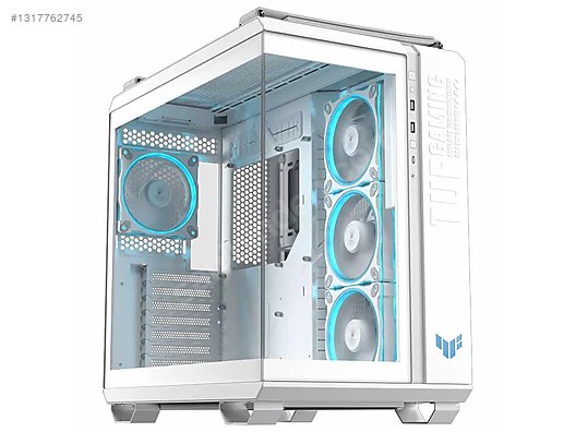ASUS TUF GT502 HORİZON BEYAZ kasa 4 fanlı model sahibinden.comda
