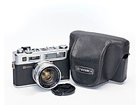 Yashica Electro 35 + Bakımı Yapıldı - Pil adaptörü ve Pil ile