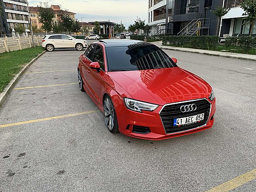 audi a3 a3 sedan 1 6 tdi sedan sport line sahibinden kirmizi a3 sedan s3 gorunum at sahibinden com 872765212