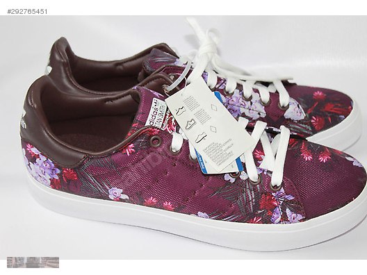 Casual Shoes ADIDAS STAN SMITH VULC FLORAL PURPLE B24550 Casual Shoes ADIDAS STAN SMITH VULC FLORAL PURPLE B24550