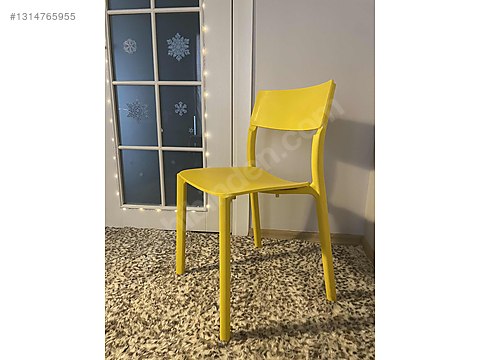 Chair / IKEA JANINGE Sarı Sandalye Orijinal on sahibinden.com