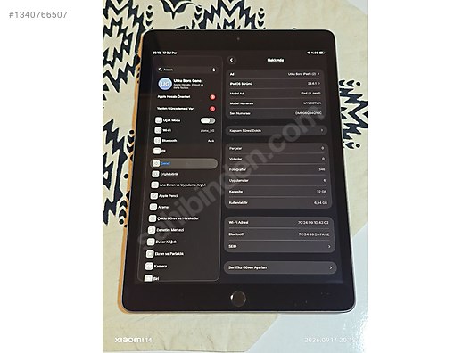 Apple / iPad 8 / iPad 8 32GB Space Gray - Pil Sağlığı %93 ve