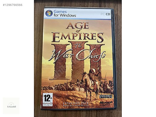 Jeu PC Age Of Empires III The War Chiefs - Version Française Complète - Très Bon état