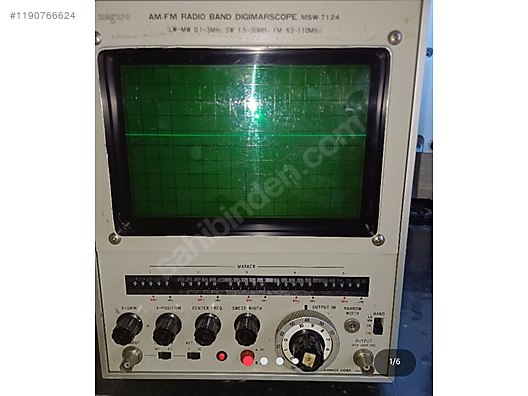 MEGURO MSW-7124 AM-FM MEGURE AM FM RADIO BAND.DIGIMARSCOPE MSW