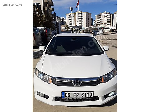 Honda Civic 1 6i Vtec Eco Dream Honda Civic 2012 Eco Tam Otomatik Temiz Bakimli Beyaz Guvercin Sahibinden Comda 881767476