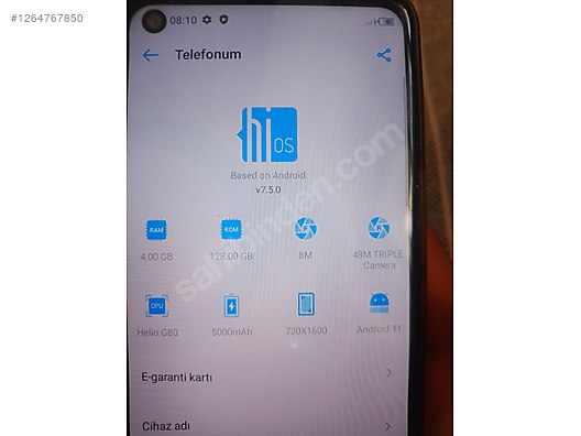 İkinci El ve Sıfır Alışveriş / Cep Telefonu & Aksesuar / Cep Telefonu / Tecno / Spark 7 Pro