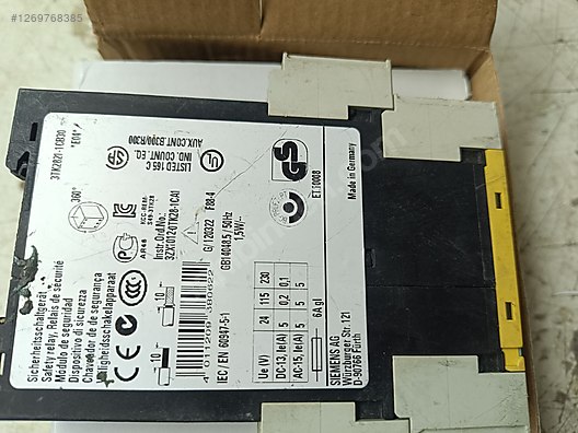 SİMENS ACİL DURDURMA VE EMNİYET ROLESİ .(STOK 1 AD.) - Sigorta ve Yapı Malzemeleri sahibinden.com'da