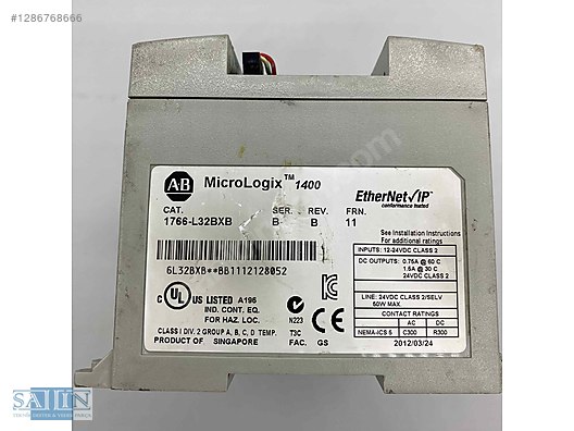 ALLEN BRADLEY 1766-L32BXB MİCRO LOGİCS 1400 PLC - Allen-Bradley