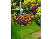 BAMBU BAHÇE MOBİLYASI MASA SANDALYE TAKIMI