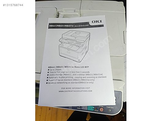 Oki mb451 fotokopi yazıcı sorunsuz - Fotokopi Makinesi Alışverişte