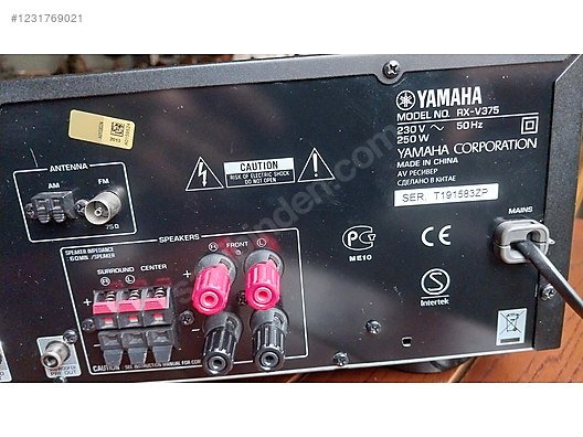 Yamaha Receiver Amfi - YAMAHA RX - V375 AMFİ[ HDMI ] - 1231769021