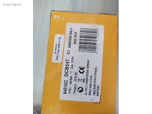 Dewalt dcb547 9 ah - Sıfır Elektrikli Vidalama İlanları sahibinden