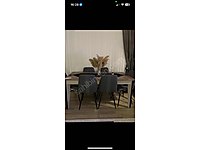 6 sandalyeli açılır kapanır yemek masası