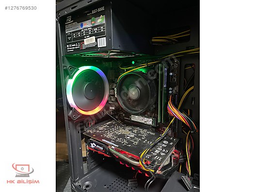 Toplama RYZEN 1600 CPU GB RAM MSI GTX 1050 Tİ 256 GB