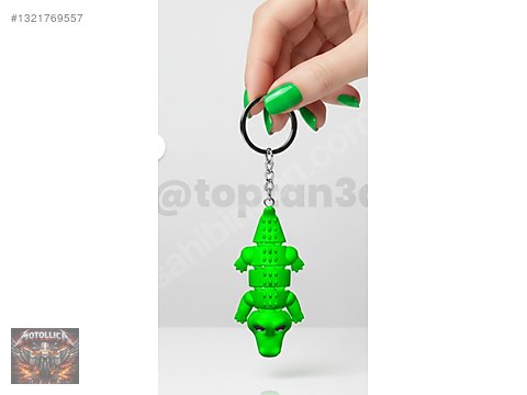 Görünüm / Motollica 3D Hediyelik Timsah Çanta Süsü, Anahtarlık