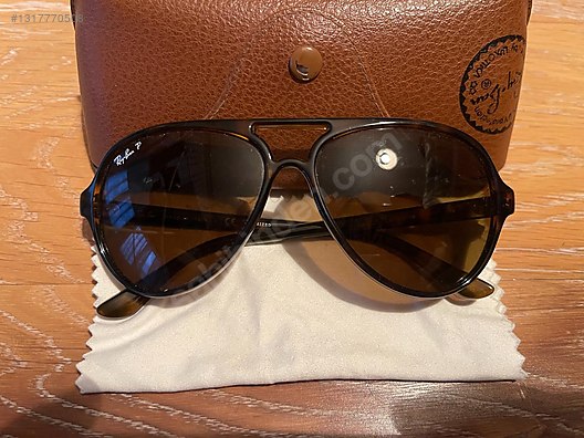 Ray-Ban RB4125 Cats 5000 Polarize Güneş Gözlüğü (Tortoise) - Erkek