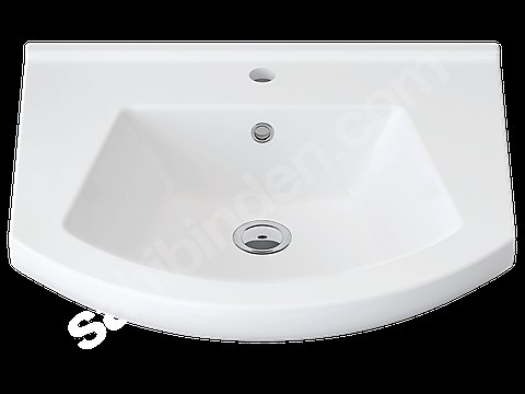 İDEVİT VEGA 55CM HİLTON DOLAP UYUMLU ETAJERLİ LAVABO