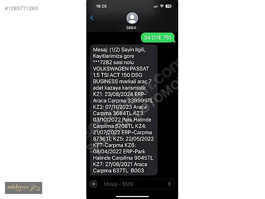 Vasıta / Otomobil / Volkswagen / Passat / 1.5 TSI  / Business