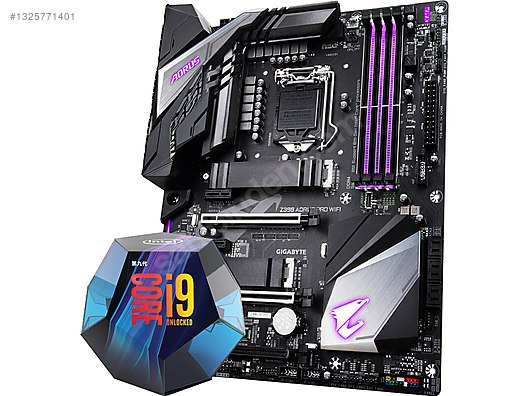 Z390 Aorus Pro Anakart + İ9 9900K İşlemci sahibinden.comda