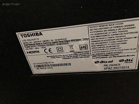 Toshiba tv - İkinci El Toshiba LED & LCD TV İlanları sahibinden.com'da