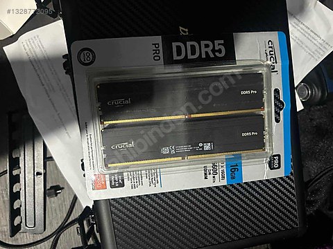 Crucial Pro 32gb(2X16) DDR5-5600MHZ RAM kutusu mevcut sahibinden