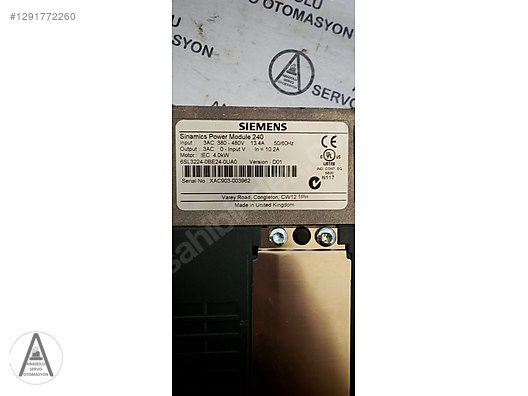 Sayumiaページ SİEMENS SİNAMİCS POWER MODULE 240 6SL3224-0BE24-0UA0 4 KW SÜRÜCÜ
