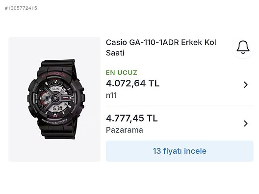Casio / G SHOCK CASIO 5146 GA110 sahibinden.comda - 1305772415