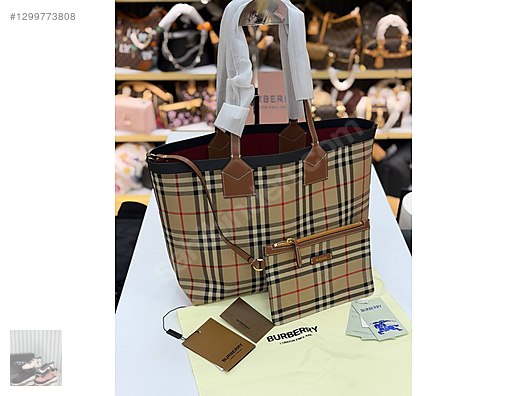 BURBERRY Reversible Tote Bag İthal ürün - Burberry El Çantası