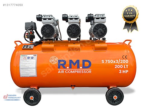 やまと 200LT SESSİZ VE YAĞSIZ KOMPRESÖR (VADE FARKSIZ 4 TAKSİT İMKANI) on