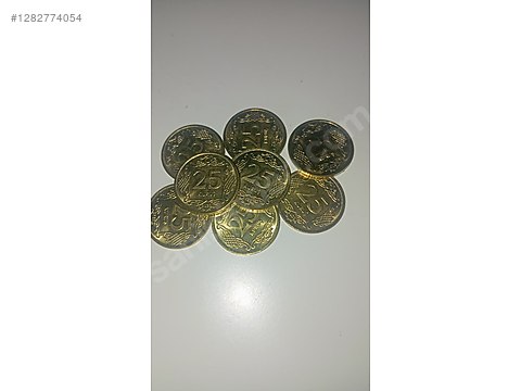Cumhuriyet Dönemi / sarı 25 kuruş 2023 sahibinden.comda - 1282774054