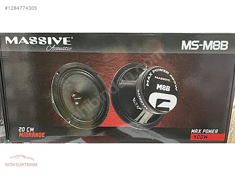 Hoparlör / Midrange / MASSİVE MS-M8B 20 CM MİDRANGE 400 WATT