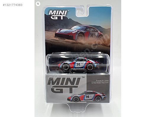 Mini GT #964 Porsche 911 Dakar Ice Gray Metallic Rally on
