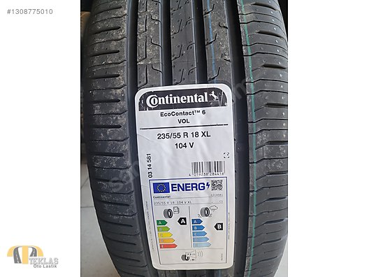 235 55 18 CONTINENTAL Eco Contact6 104V XL VOL Yazlık Kampanyalı