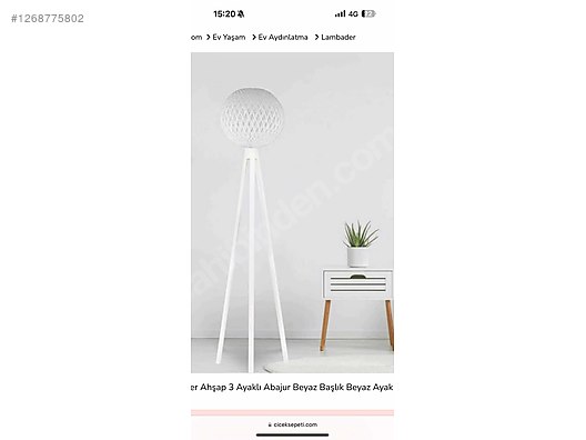 İkinci El ve Sıfır Alışveriş / Ev Dekorasyon / Aydınlatma / Lambader