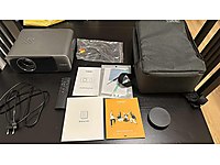 YABER Pro V9 4K Destekli Projektör - Temiz, Çantalı