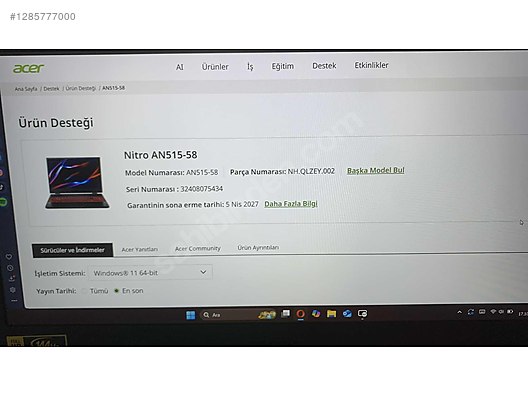 Used & Brand New Items / Computers / Laptops & Notebooks / Laptops / Acer