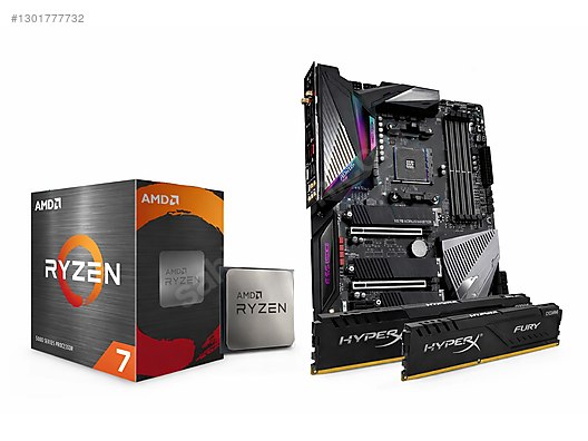 Gigabyte X570 AORUS MASTER-Kingston Fury 2x16GB-AMD Ryzen7 5700x