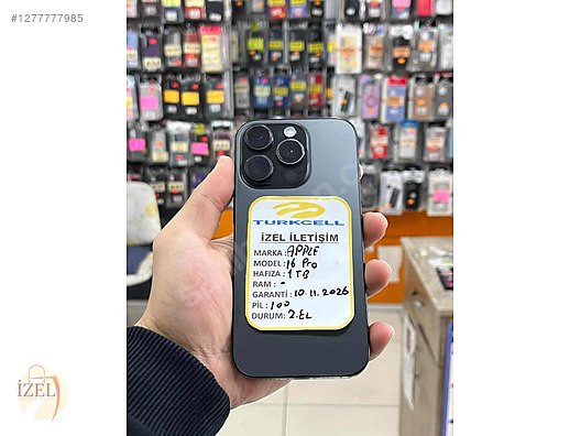 Resim Apple iPhone 16 Pro İkinci El TR | 1 TB | Siyah İkinci El GARANTİLİ APPLE İPHONE 16 PRO 1 TB
