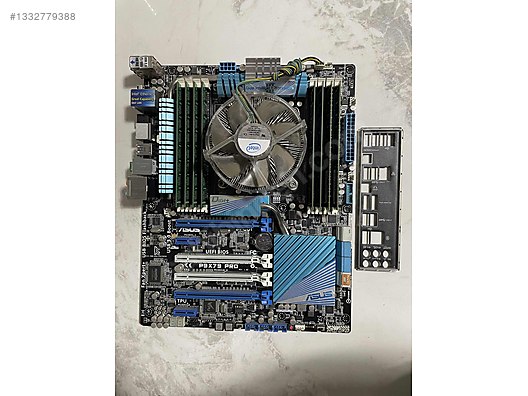 ASUS P9X79 PRO ANAKART+64GB REM DDR3 i7 3930K İŞLEMCİ+FAN