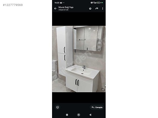 SIFIR) ALVİT marka seramik lavabo ve full mdflam - Banyo Dolabı ve Yapı Malzemeleri sahibinden.com'da