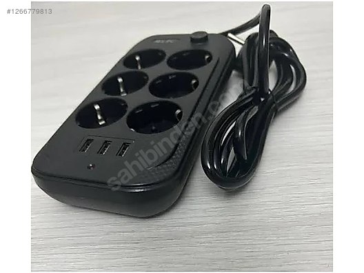 6 PRİZ 3 USBLİ 2MT KAÇAK AKIM KORUMALI UZATMA KABLOSU 16A 2500WA - Priz Çoğaltıcı ve Yapı Malzemeleri sahibinden.com'da